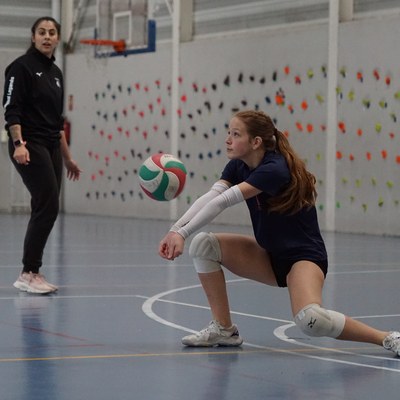 Sesión individual de voleibol